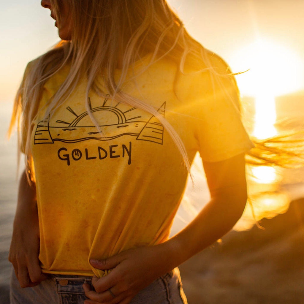 Golden Plant Dyed T-shirts